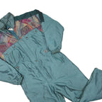 LAMARTINE Womens Green Polyester Blend Lined Dungarees L W36 L28 Lightweight