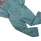 LAMARTINE Womens Green Polyester Blend Lined Dungarees L W36 L28 Lightweight