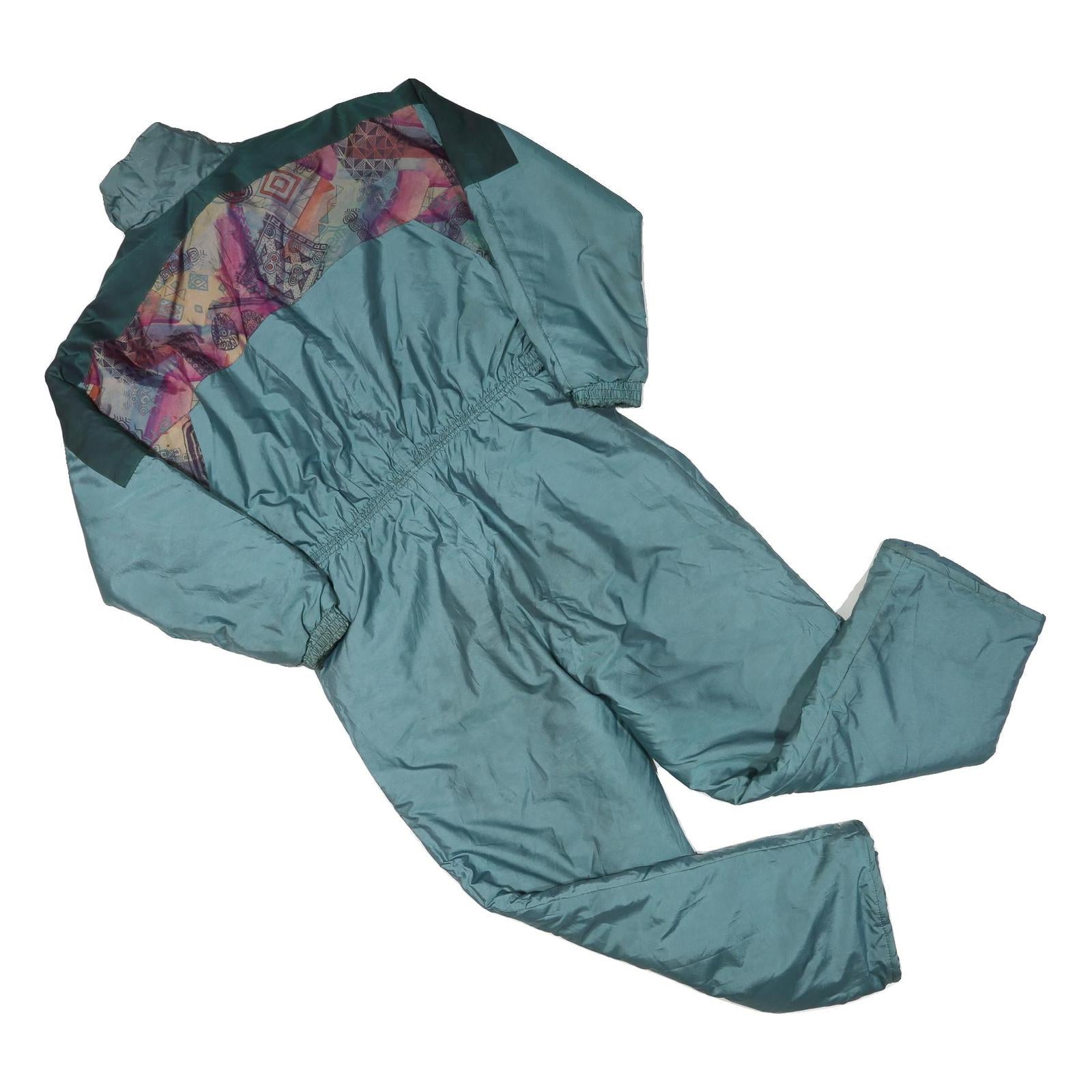 LAMARTINE Womens Green Polyester Blend Lined Dungarees L W36 L28 Lightweight