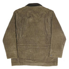 CHAPS RALPH LAUREN Mens Brown & Black Corduroy Button Jacket L Cotton Leather