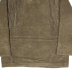 CHAPS RALPH LAUREN Mens Brown & Black Corduroy Button Jacket L Cotton Leather