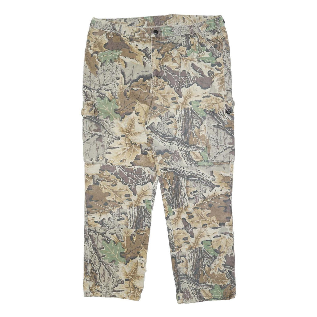 WALLS Mens Cotton Blend Regular Cargo Camo Print Trousers W40 L30 Outdoor