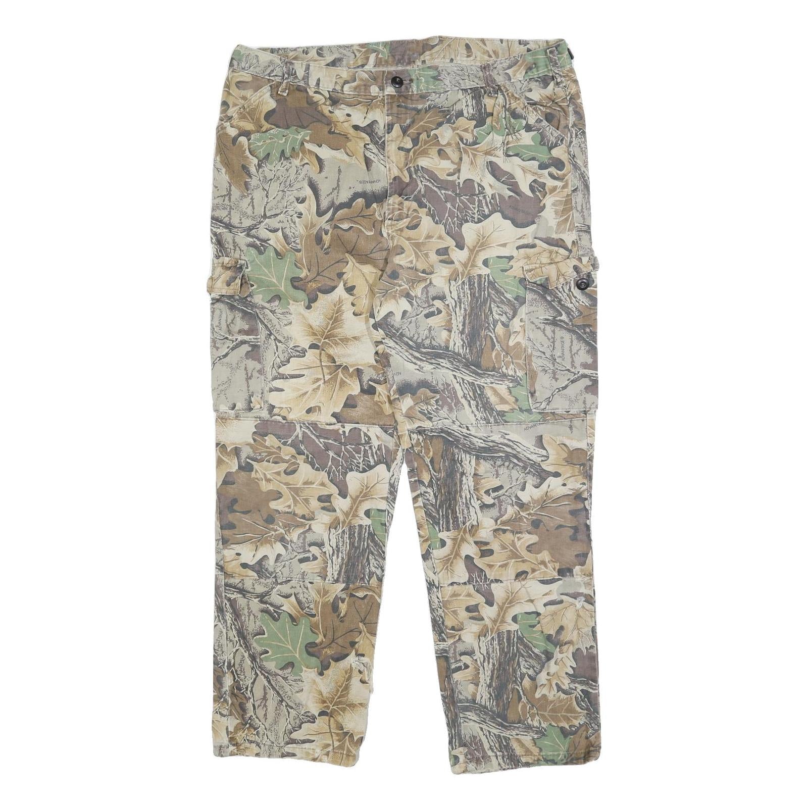 WALLS Mens Cotton Blend Regular Cargo Camo Print Trousers W40 L30 Outdoor