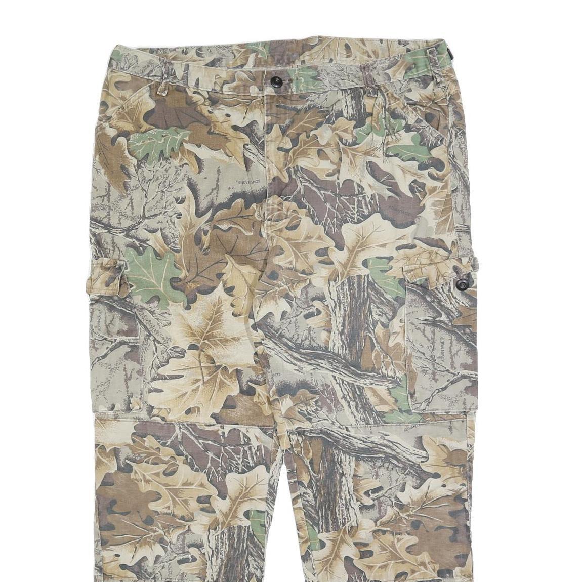 WALLS Mens Cotton Blend Regular Cargo Camo Print Trousers W40 L30 Outdoor