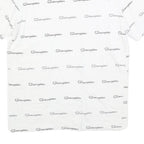 CHAMPION Mens White Crew Neck Short Sleeve Graphic T-Shirt L Cotton Blend