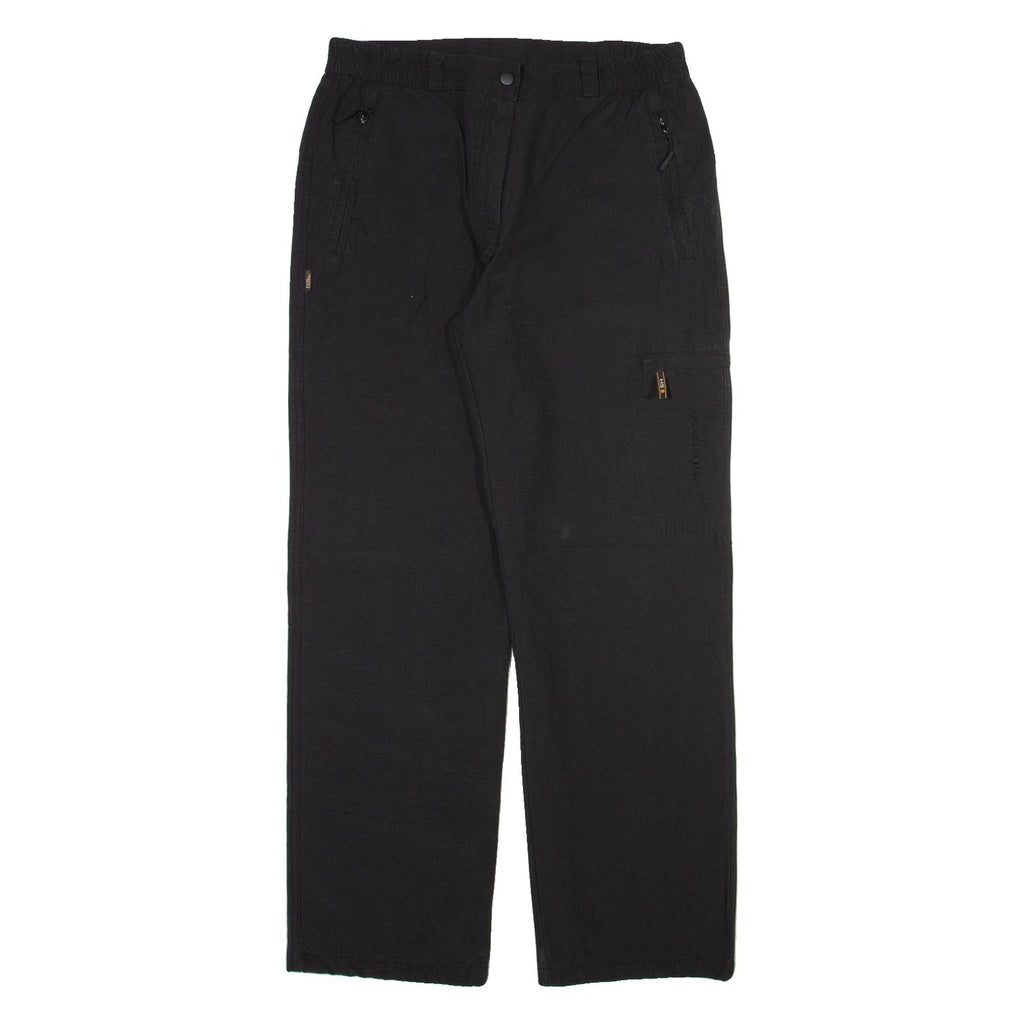 HS OUTERWEAR Mens Trousers Black Regular Straight W30 L30