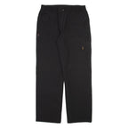 HS OUTERWEAR Mens Trousers Black Regular Straight W30 L30