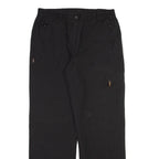 HS OUTERWEAR Mens Trousers Black Regular Straight W30 L30