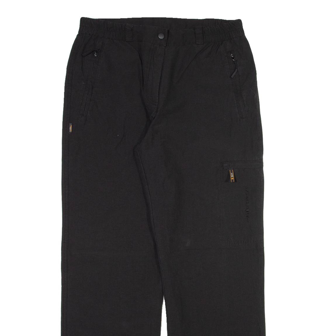 HS OUTERWEAR Mens Trousers Black Regular Straight W30 L30