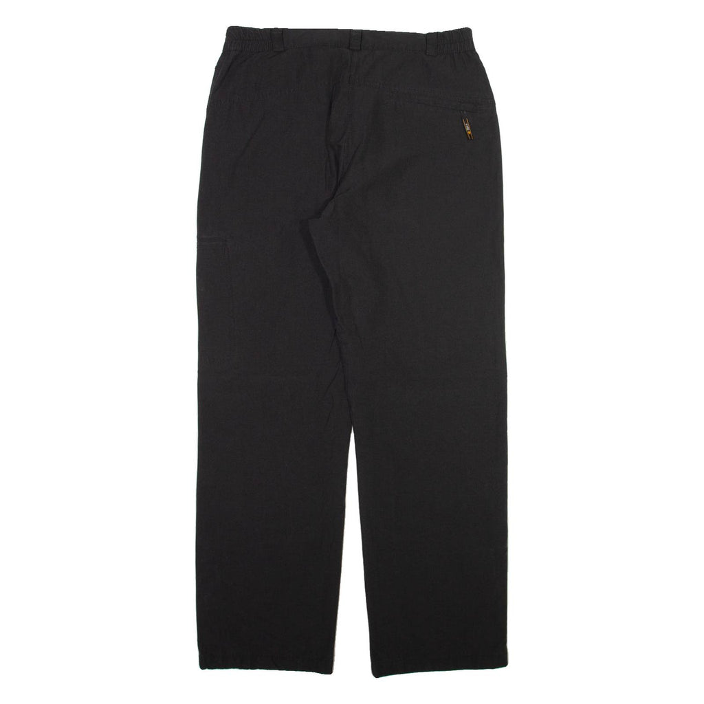HS OUTERWEAR Mens Trousers Black Regular Straight W30 L30