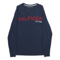 TOMMY HILFIGER Mens Blue Hilfiger Est 1985 Crew Neck XS Sweatshirt Cotton