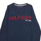 TOMMY HILFIGER Mens Blue Hilfiger Est 1985 Crew Neck XS Sweatshirt Cotton