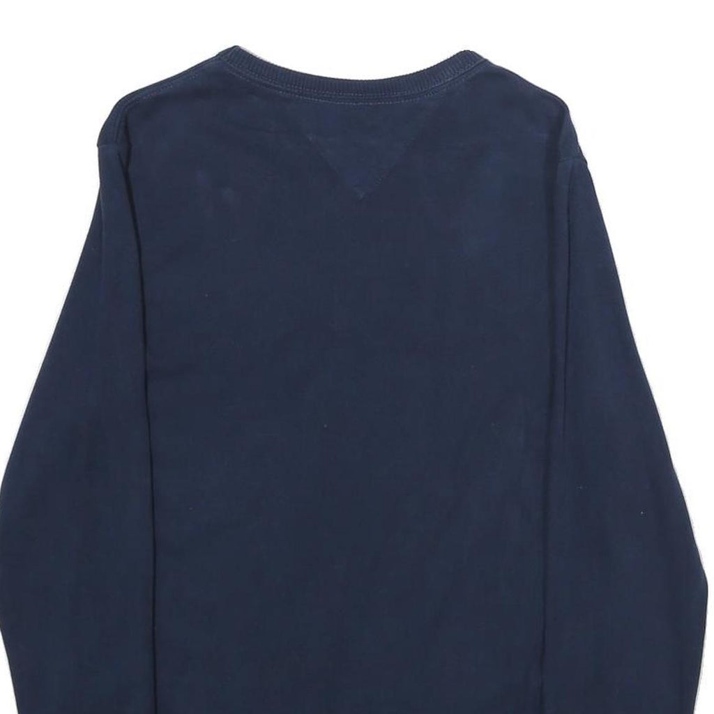 TOMMY HILFIGER Mens Blue Hilfiger Est 1985 Crew Neck XS Sweatshirt Cotton