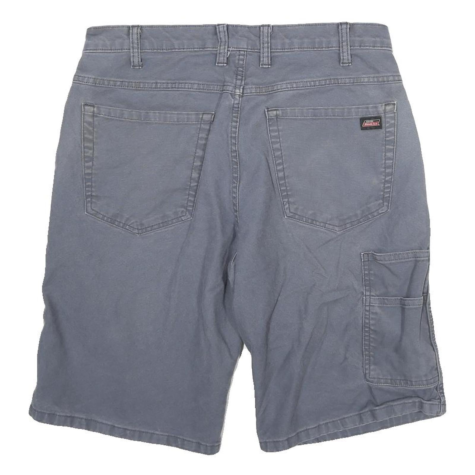 DICKIES Mens Shorts Blue Casual L W32 Cotton Blend Comfortable Workwear