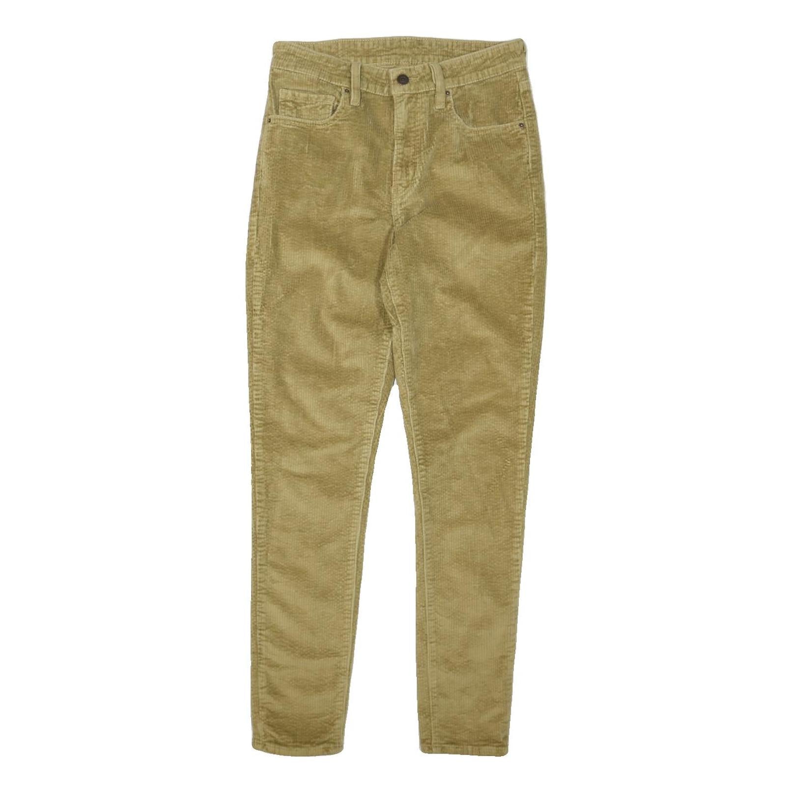 LEVI'S Mens Cotton Blend Beige Regular Fit Straight Leg Trousers W29 L30