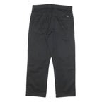 DOCKERS Mens Cotton Blend Black Regular Fit Straight Leg Trousers W33 L26 Casual