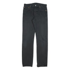 LEVI'S 501 Mens Jeans Black Regular Straight Denim Medium W30 L32 Classic Fit