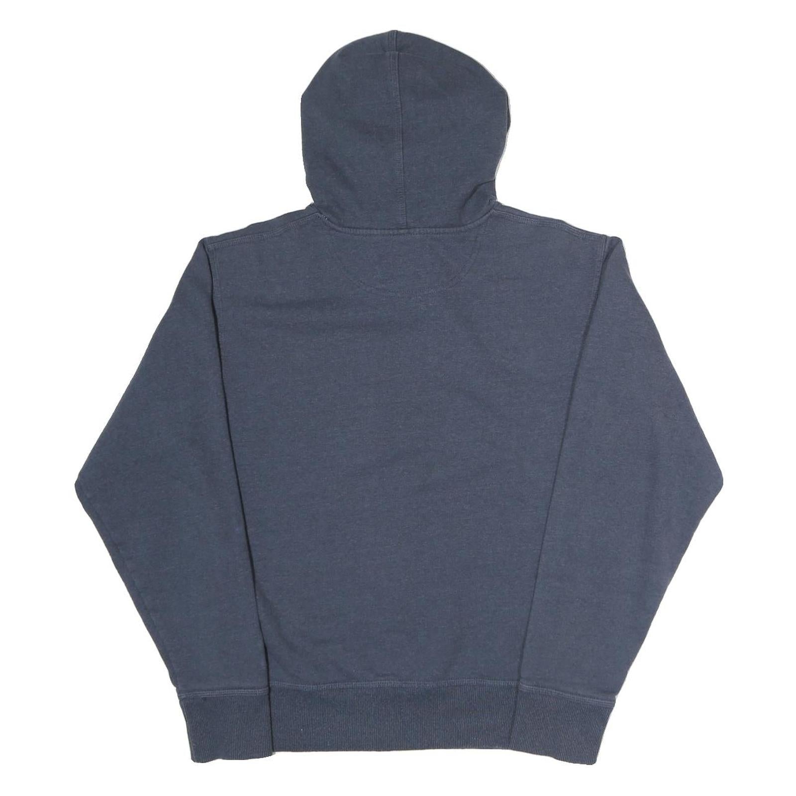 CHAMPION Mens Blue Hoodie S Cotton Blend Pullover Drawstring Hood Casual