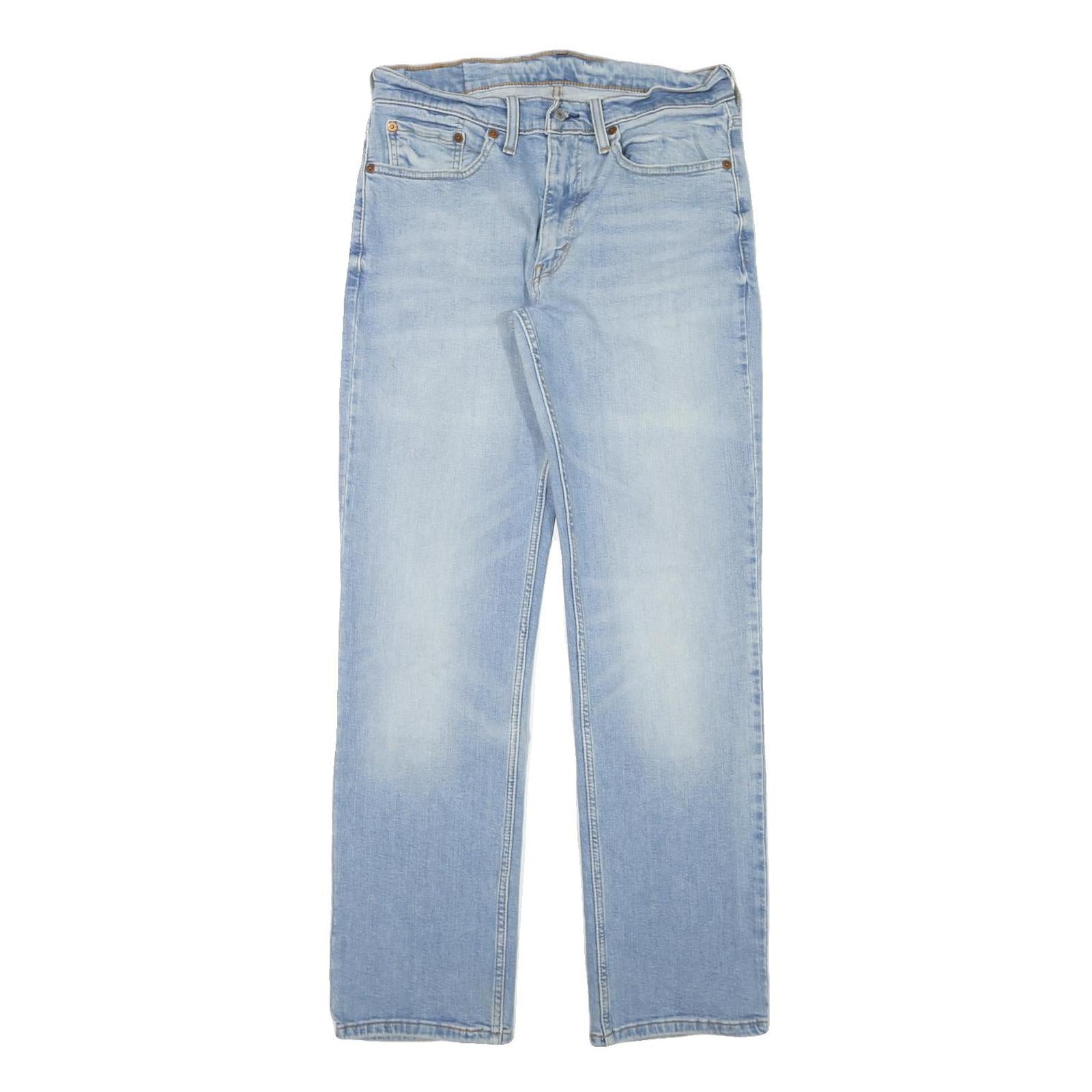 LEVI'S 514 Mens Slim Jeans Light Blue Denim W31 L32 Zip Classic Fit Straight