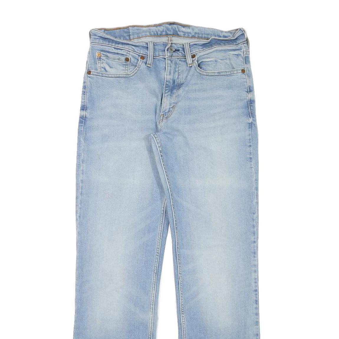 LEVI'S 514 Mens Slim Jeans Light Blue Denim W31 L32 Zip Classic Fit Straight