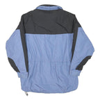 COLUMBIA Womens Blue & Black Outdoor Jacket L Polyester Blend Zip Warm Casual