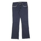 MISS CARELLI Womens Regular Blue Denim Stone Wash W30 L28 Zip Regular Fit Jeans