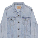LEVI'S Girls Blue Denim Jacket L Cotton Blend Classic Button Closure Lightweight