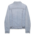 LEVI'S Girls Blue Denim Jacket L Cotton Blend Classic Button Closure Lightweight