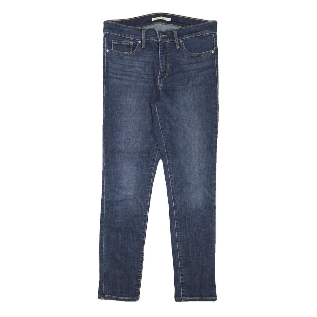 LEVI'S Womens Slim Skinny Denim Jeans Blue W29 L26 Stretch Cotton Blend Zip