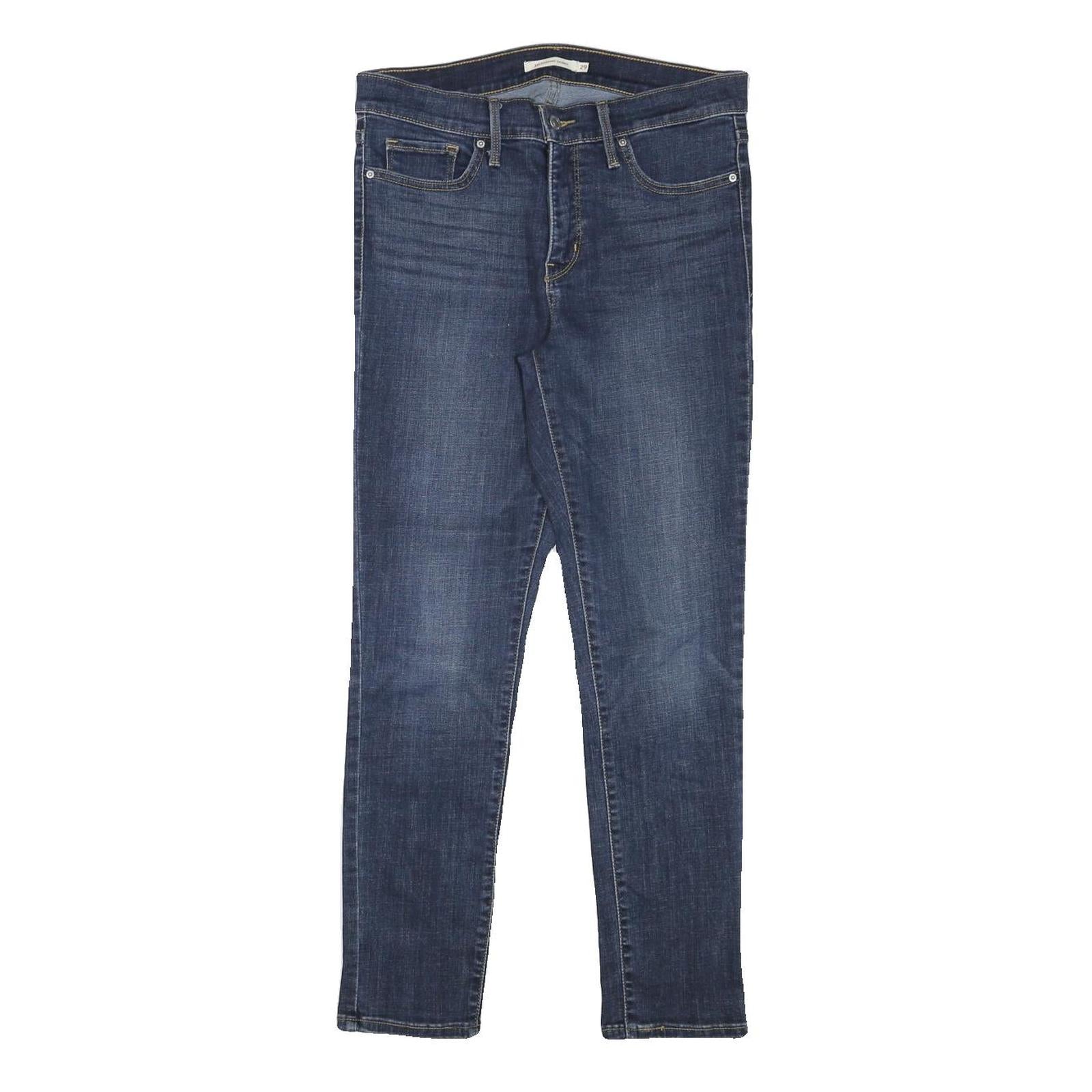 LEVI'S Womens Slim Skinny Denim Jeans Blue W29 L26 Stretch Cotton Blend Zip