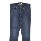 LEVI'S Womens Slim Skinny Denim Jeans Blue W29 L26 Stretch Cotton Blend Zip