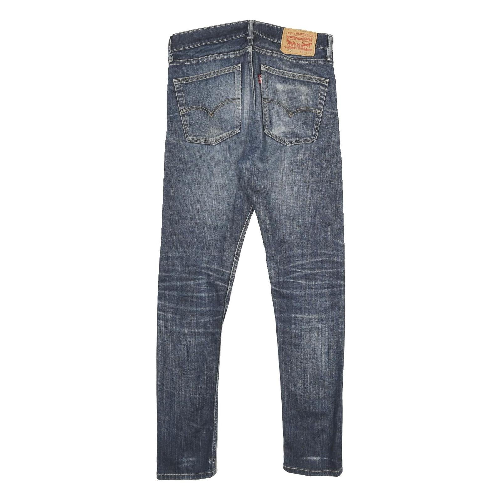 LEVI'S 510 Mens Jeans Blue Slim Skinny Denim Medium W31 L32 Stretch Cotton