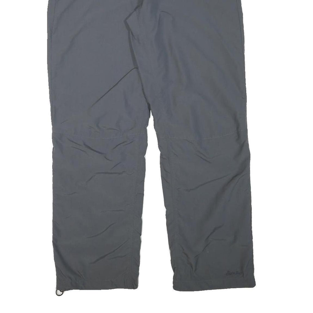 ODLO Lined Womens Relaxed Grey Polyester Blend Zip Closure Trousers W34 L32