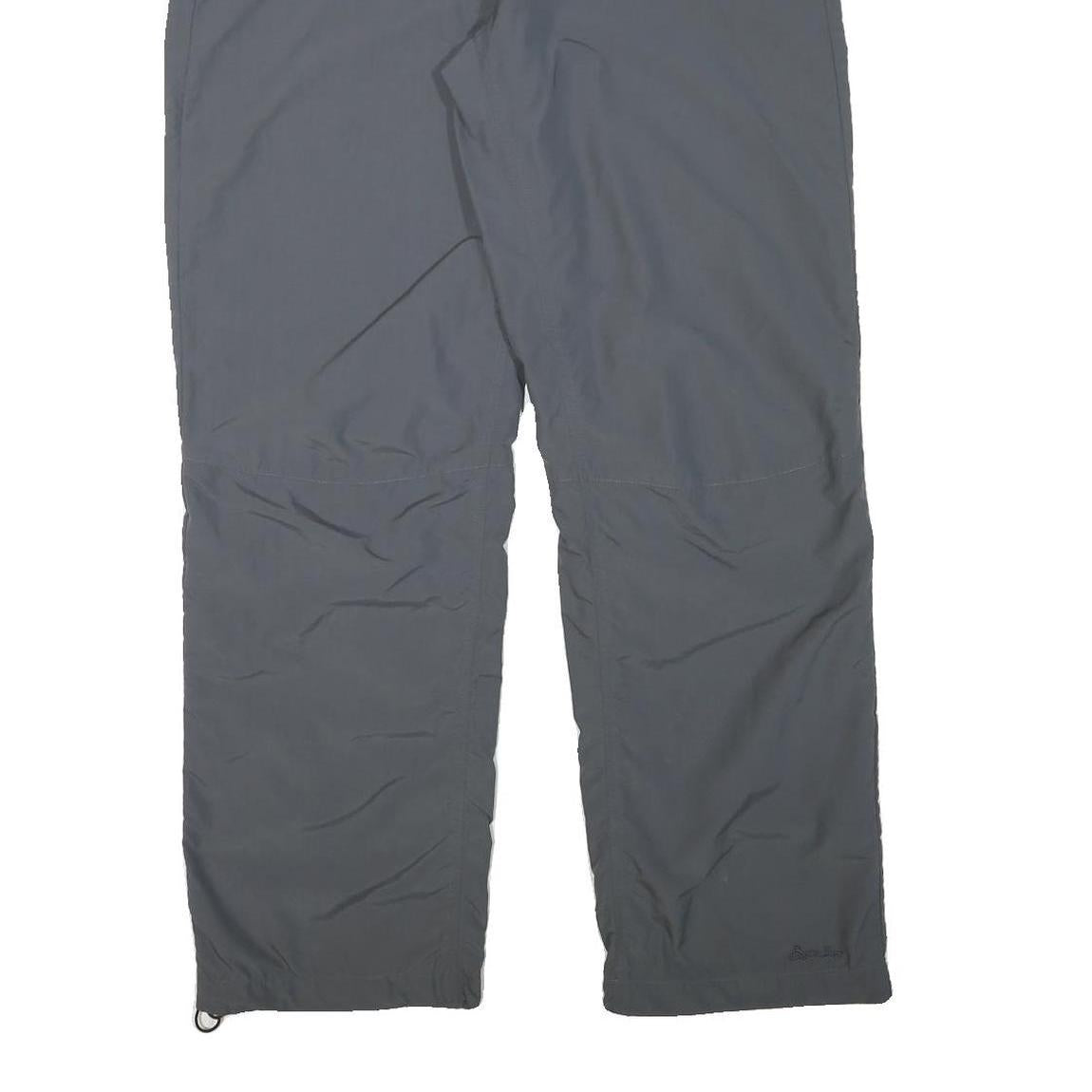 ODLO Lined Womens Relaxed Grey Polyester Blend Zip Closure Trousers W34 L32