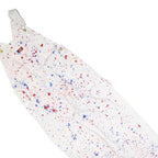 DICKIES Mens White Cotton Blend Paint Splatter Dungarees Loose Fit M W32 L25