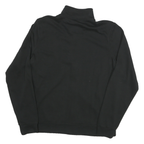 FILA Mens Black Zip Jacket M Cotton Blend Plain Casual Lightweight