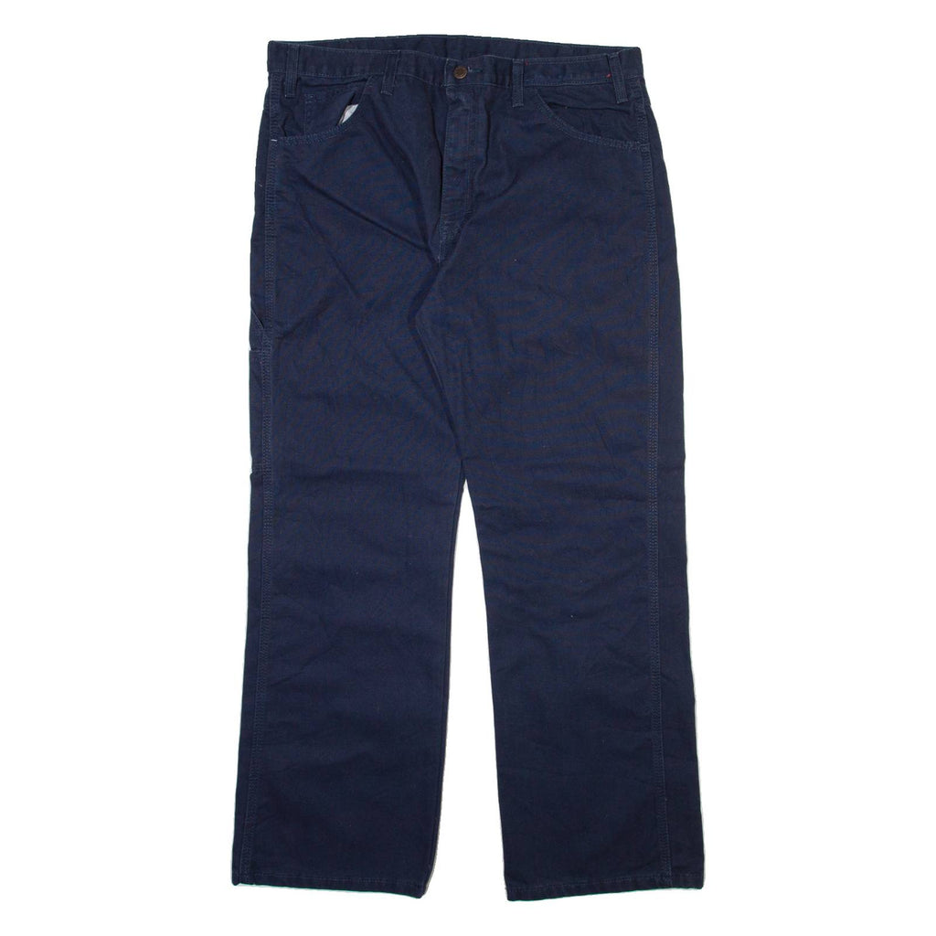 DICKIES Mens Trousers Blue Regular Straight W36 L30