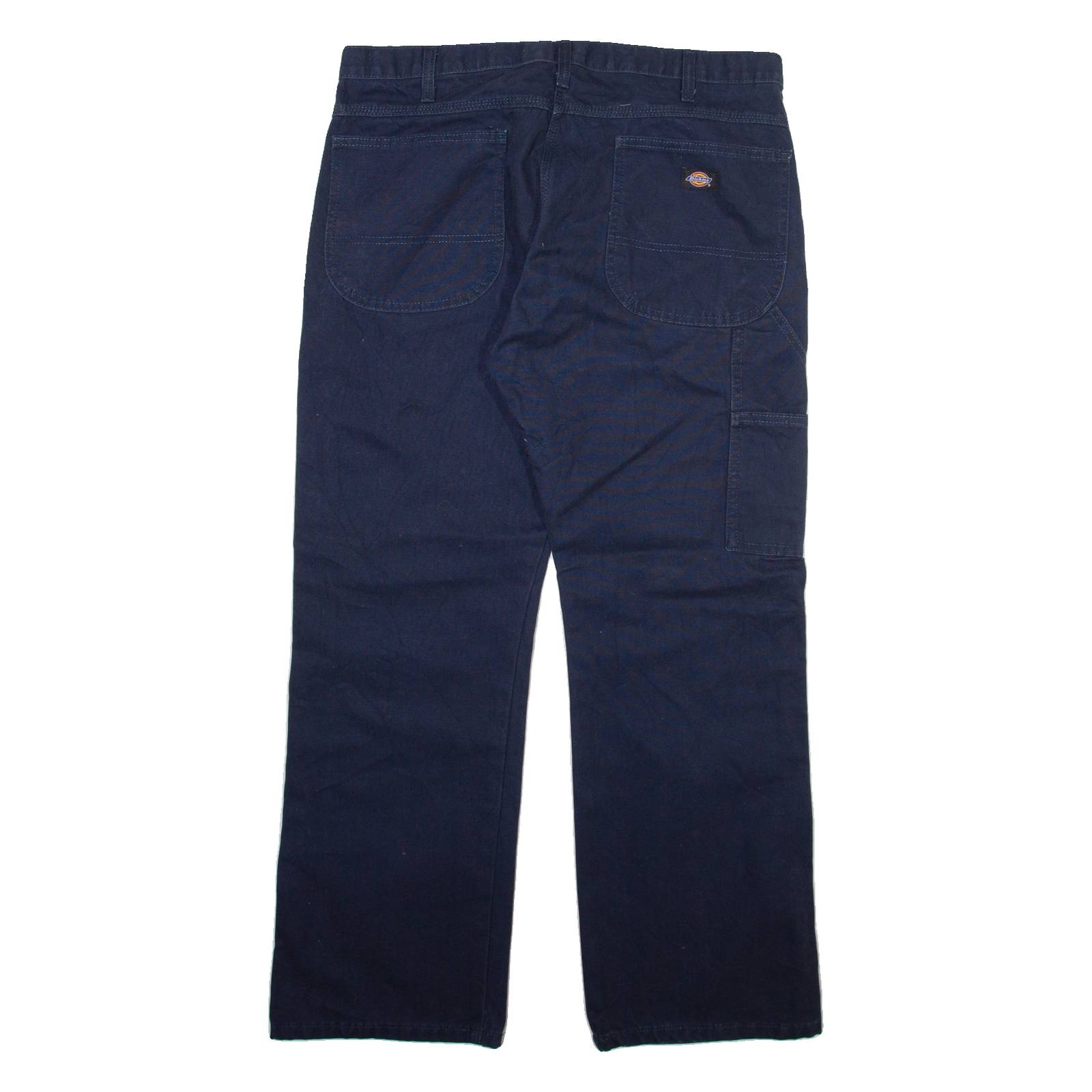 DICKIES Mens Trousers Blue Regular Straight W36 L30