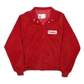 K-BRAND Mens Red Corduroy Button Jacket M Cotton Blend Plain Classic Casual
