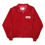 K-BRAND Mens Red Corduroy Button Jacket M Cotton Blend Plain Classic Casual