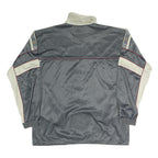 MACIMON Mens Grey & Cream Sport Zip Jacket L Polyester Blend Casual Lightweight