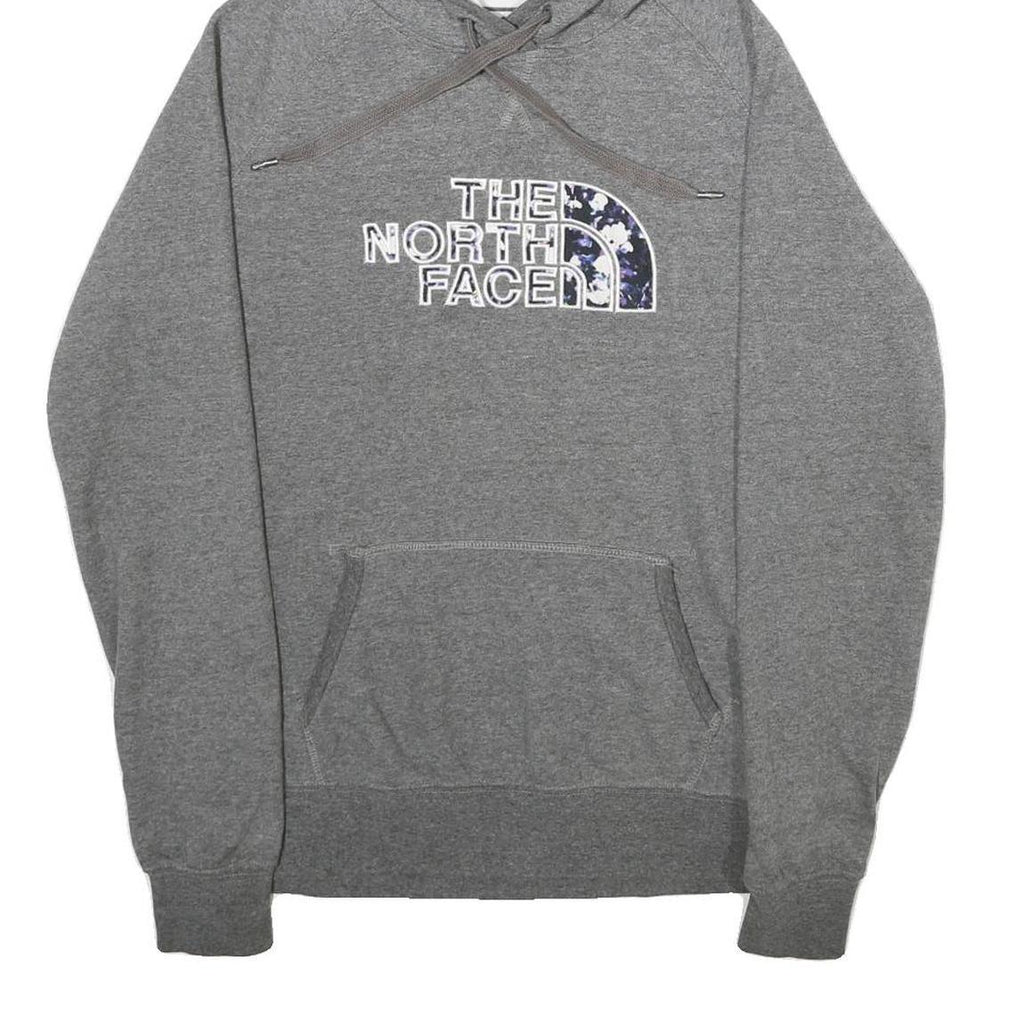 THE NORTH FACE Womens Grey Hoodie M Cotton Blend Casual Pullover