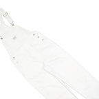 LEVI'S Womens White Cotton Blend Dungarees Regular Fit Twill XS W30 L26 Classic