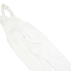 LEVI'S Womens White Cotton Blend Dungarees Regular Fit Twill XS W30 L26 Classic