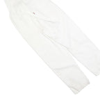 LEVI'S Womens White Cotton Blend Dungarees Regular Fit Twill XS W30 L26 Classic