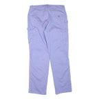 DICKIES Mens Regular Fit Workwear Jeans Lavender Denim W34 L32 Zip Closure