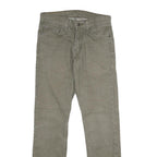 LEVI'S 511 Slim Mens Jeans Green Slim Skinny Denim Light W29 L32 Zip Cotton
