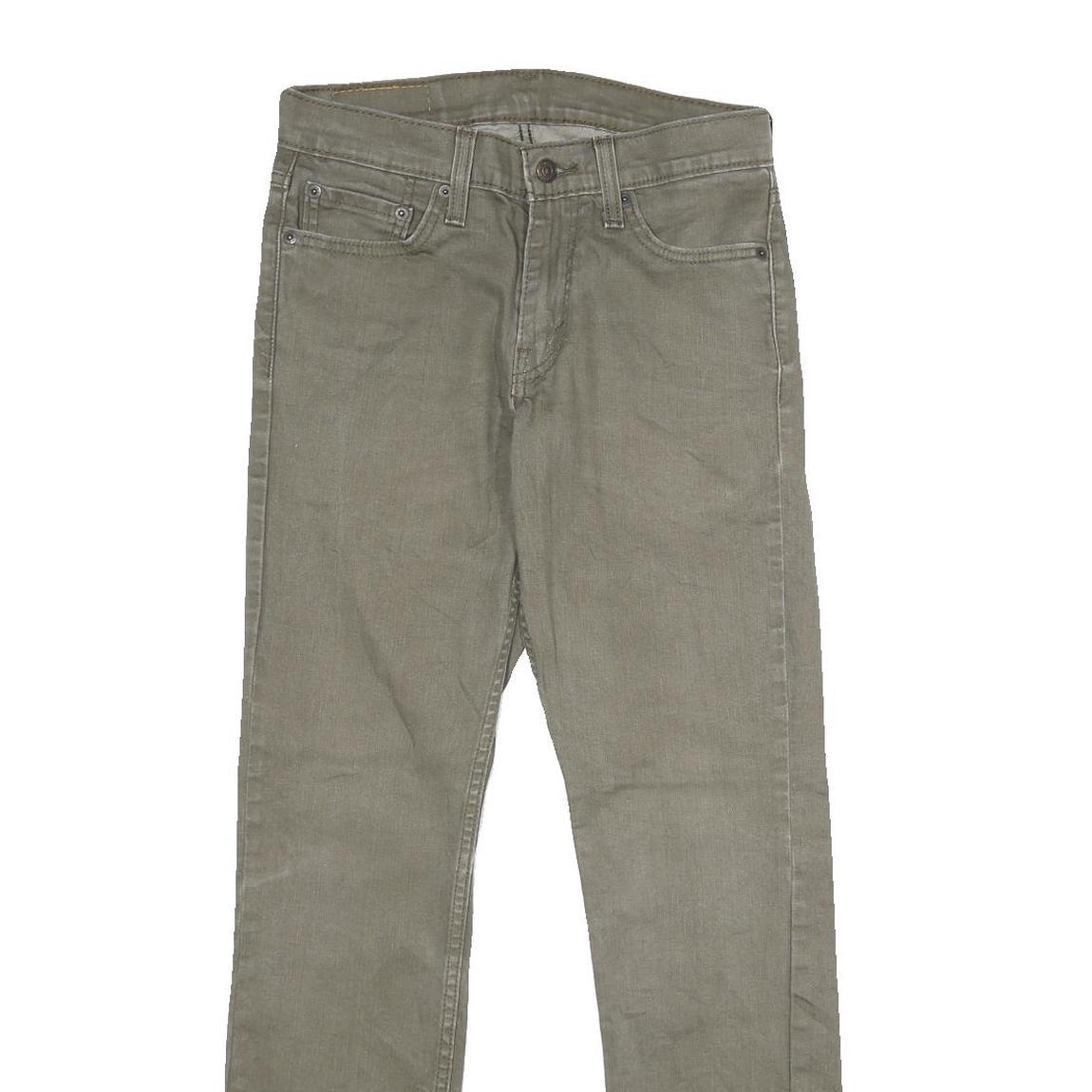 LEVI'S 511 Slim Mens Jeans Green Slim Skinny Denim Light W29 L32 Zip Cotton