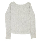 HOLLISTER Womens Jumper Grey Chunky Knit S