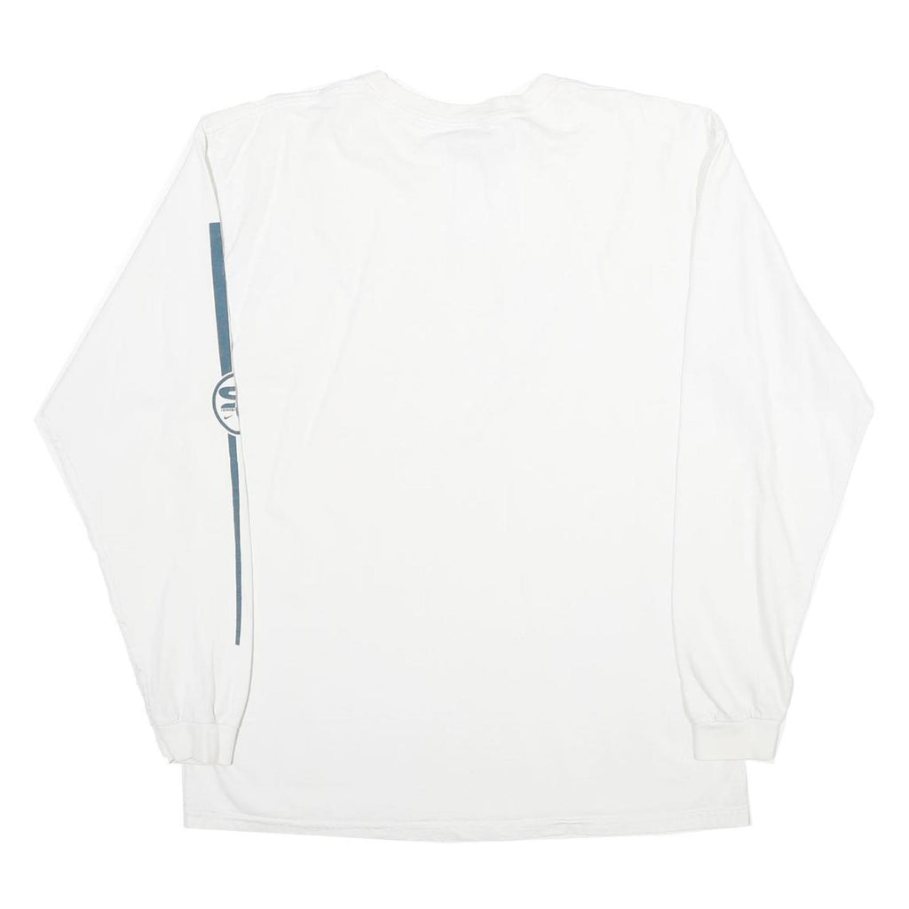 NIKE Mens White Surf Cup Graphic Long Sleeve Crew Neck T-Shirt M